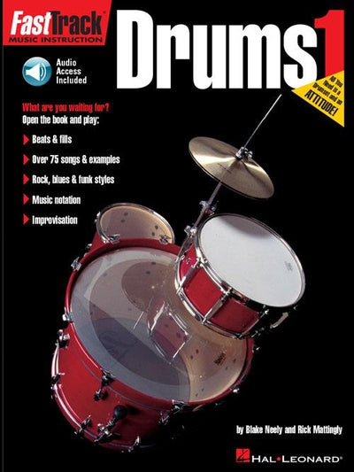 FastTrack Drums Method - Book 1 with Audio