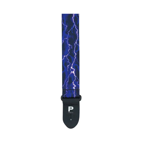 Profile 2" Purple Lighting Polyester Guitar Strap