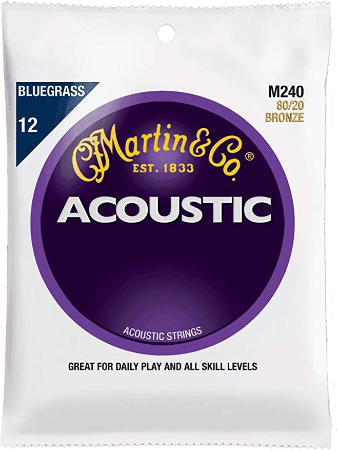 Martin & Co. Acoustic Guitar Strings - Bluegrass 12 (M240 80/20 Bronze)